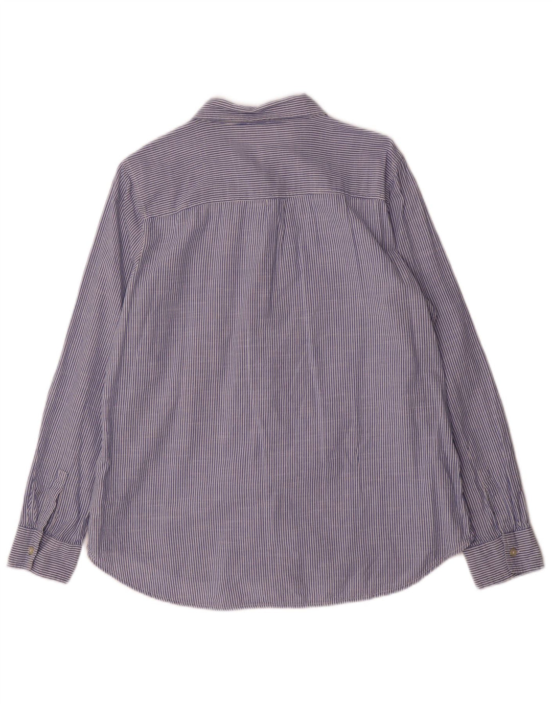 Gap Womens Shirt Size 16 Large Blue Pinstripe Cotton