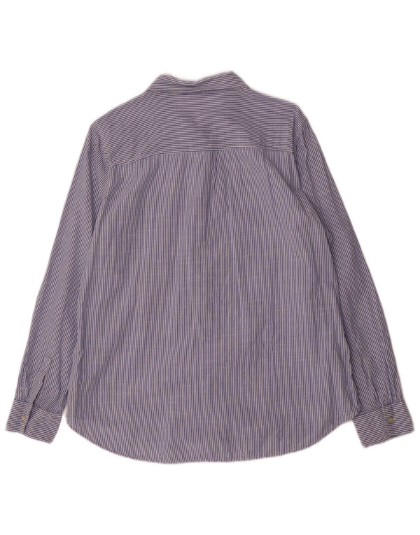 Gap Womens Shirt Size 16 Large Blue Pinstripe Cotton