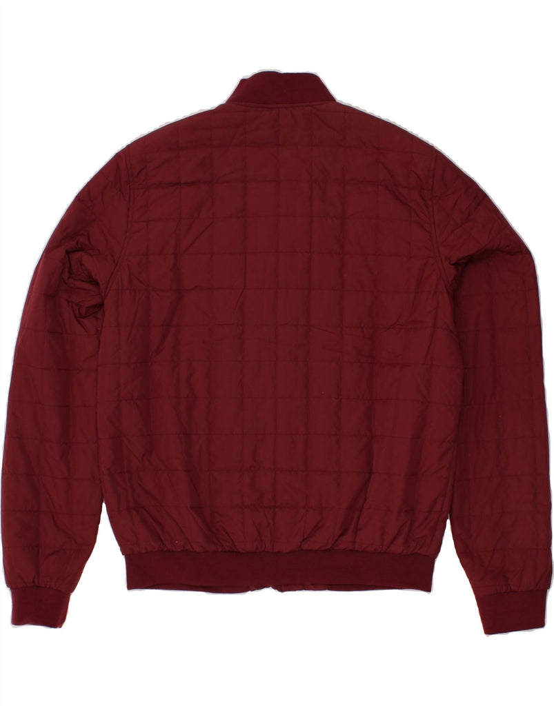 JACK WILLS Mens Bomber Jacket UK 40 Large Maroon Polyester Vintage Jack Wills and Second-Hand Jack Wills from Messina Hembry 