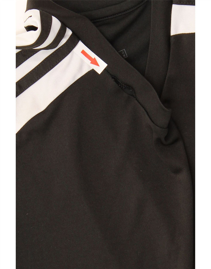 Adidas Mens Aeroready Graphic T-Shirt Top Small Black Colourblock Polyester