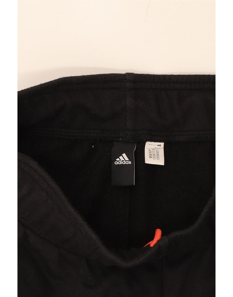 ADIDAS Womens Graphic Tracksuit Trousers Joggers UK 12 Medium  Black Vintage Adidas and Second-Hand Adidas from Messina Hembry 