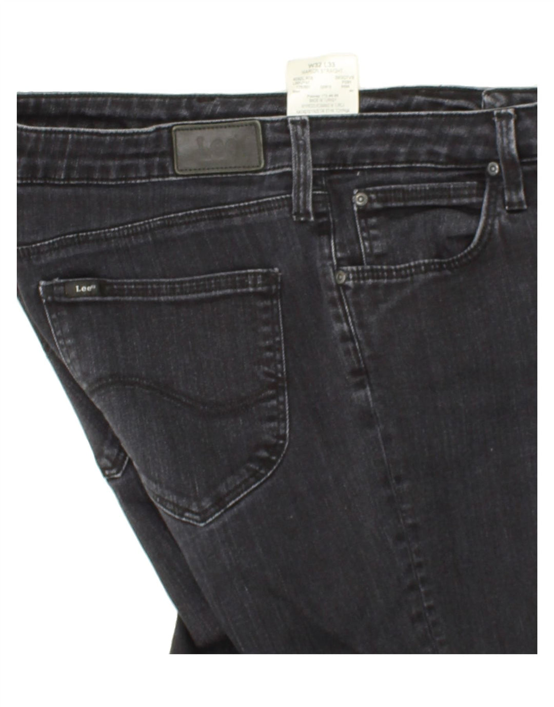 LEE Womens Straight Jeans W32 L26  Black Cotton Vintage Lee and Second-Hand Lee from Messina Hembry 