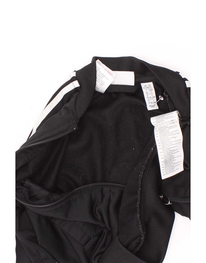 Adidas Baby Boys Graphic Tracksuit Top Jacket 18-24 Months Black Polyester