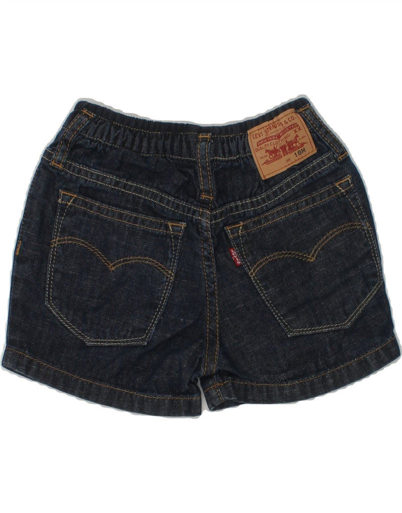 LEVI'S Baby Boys Denim Shorts 12-18 Months W18 Navy Blue Cotton | Vintage Levi's | Thrift | Second-Hand Levi's | Used Clothing | Messina Hembry 