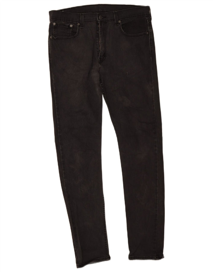 Levi's Mens 512 Slim Tapered Jeans W33 L34 Grey Cotton