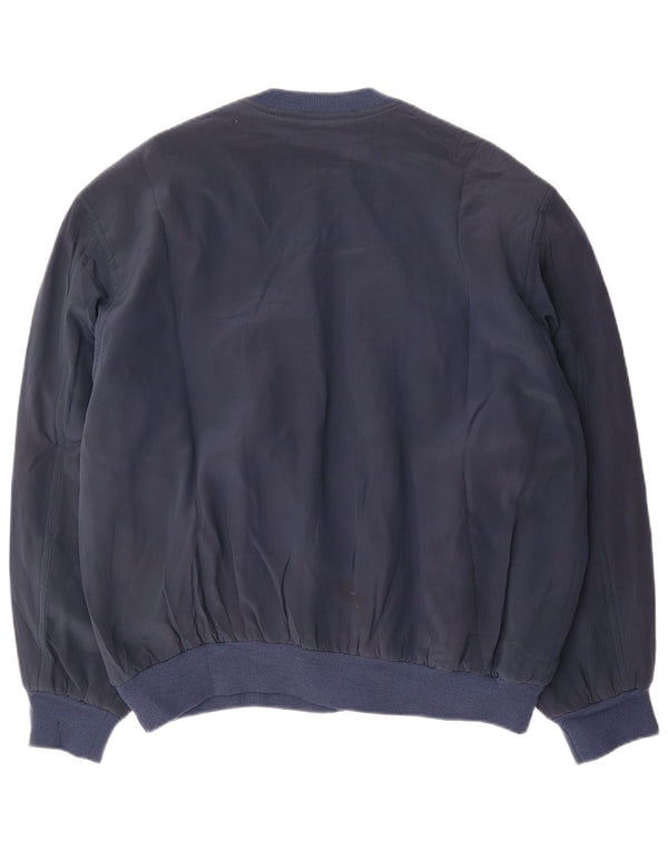 PANCALDI Mens Cardigan Sweater 2XL Navy Blue Argyle/Diamond Silk