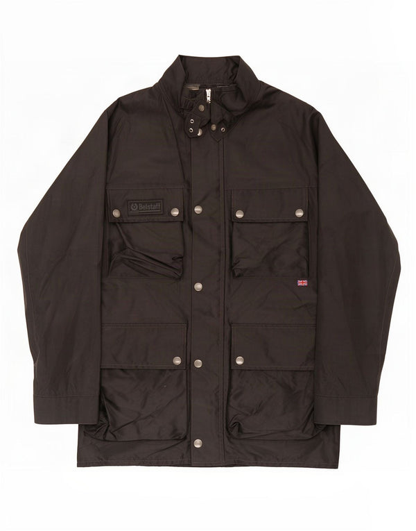 Belstaff Mens Racer Jacket UK 38 Medium Black Nylon