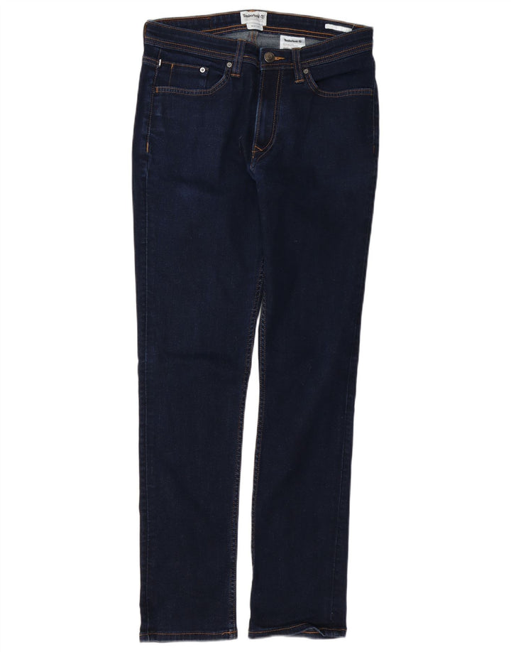 Timberland Mens Slim Jeans W30 L32 Navy Blue Cotton