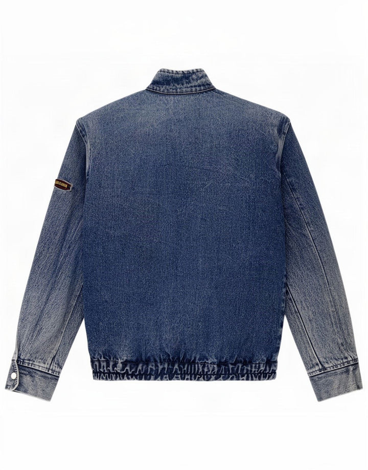 Vintage Mens Denim Jacket UK 38 Medium Blue