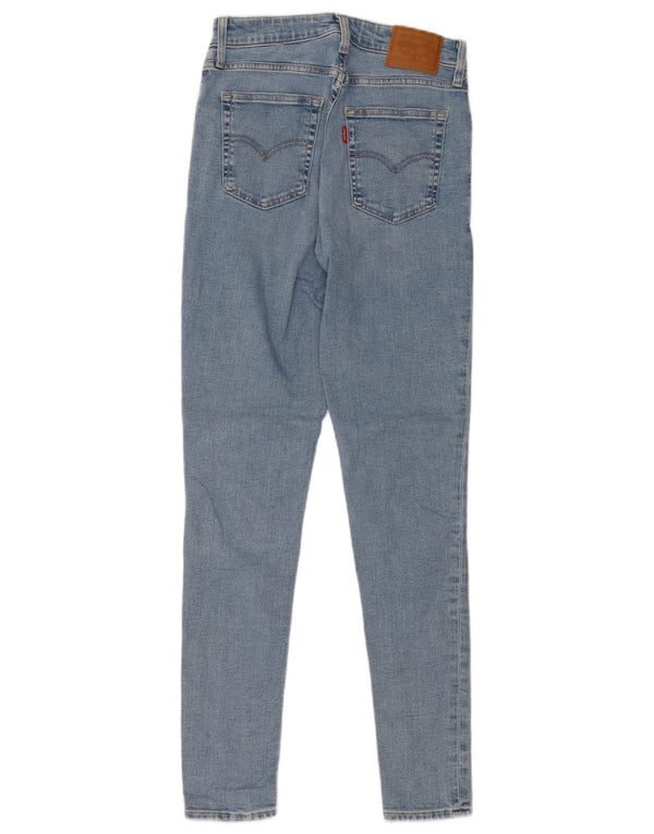 Levi's Womens 721 High Rise Skinny Jeans W28 L30 Blue Cotton