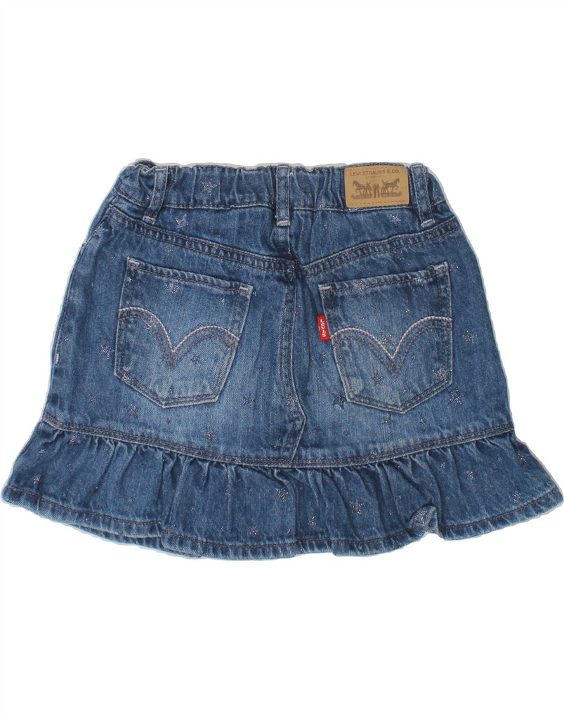 LEVI'S Girls Short Denim Skirt 7-8 Years W20  Blue Cotton | Vintage Levi's | Thrift | Second-Hand Levi's | Used Clothing | Messina Hembry 