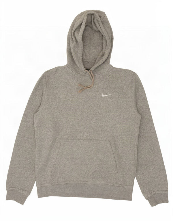 Nike Mens Hoodie Jumper Medium Grey Cotton