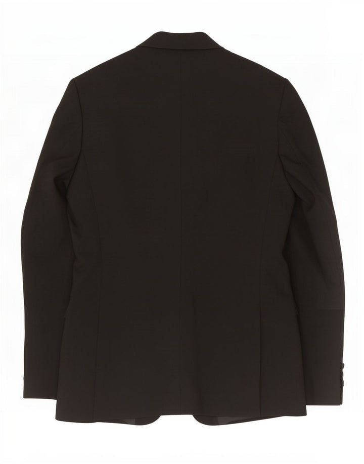 John Lewis Mens 2 Button Blazer Jacket UK 40 Large Black Polyester
