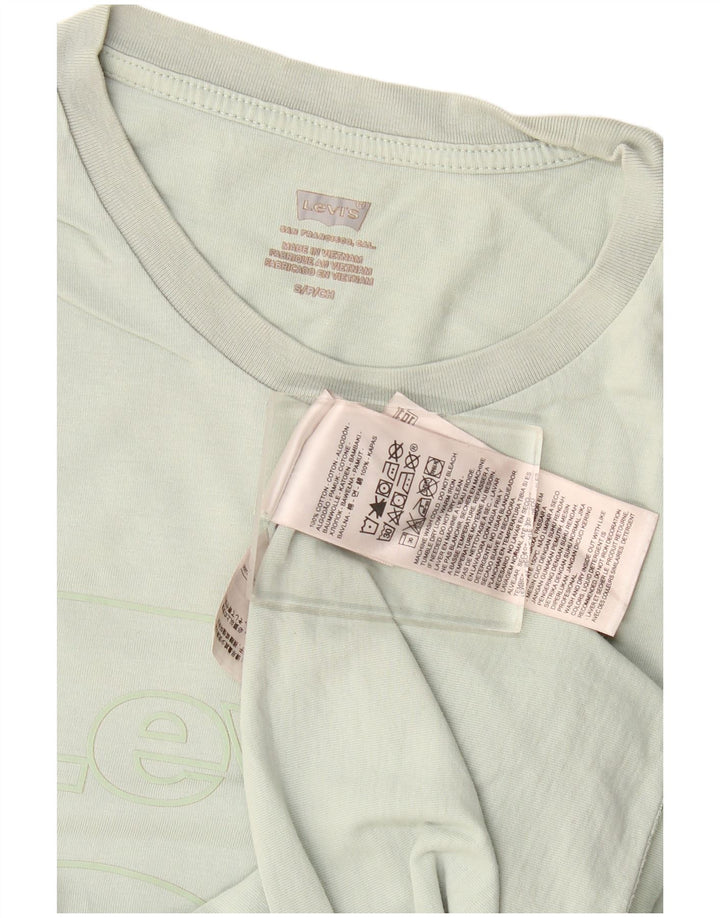 Levi's Womens Graphic T-Shirt Top UK 10 Small Khaki