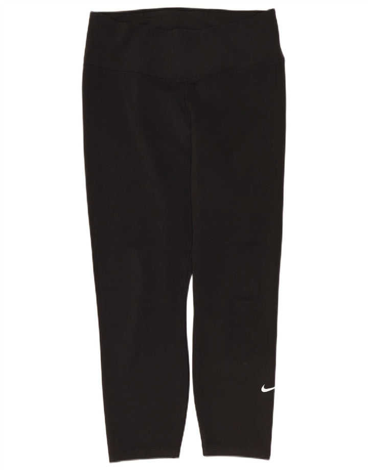 Nike Womens Dri Fit Leggings UK 12 Medium  Black