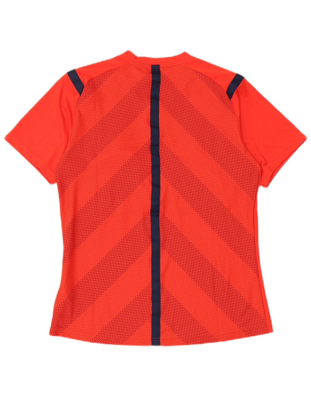 Adidas Boys Climacool T-Shirt Top 15-16 Years Large Red Striped Polyester