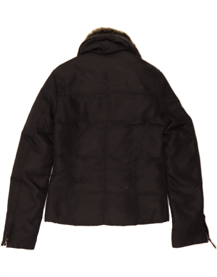 BEST COMPANY Womens Padded Jacket UK 10 Small Black Polyester Vintage Best Company and Second-Hand Best Company from Messina Hembry 