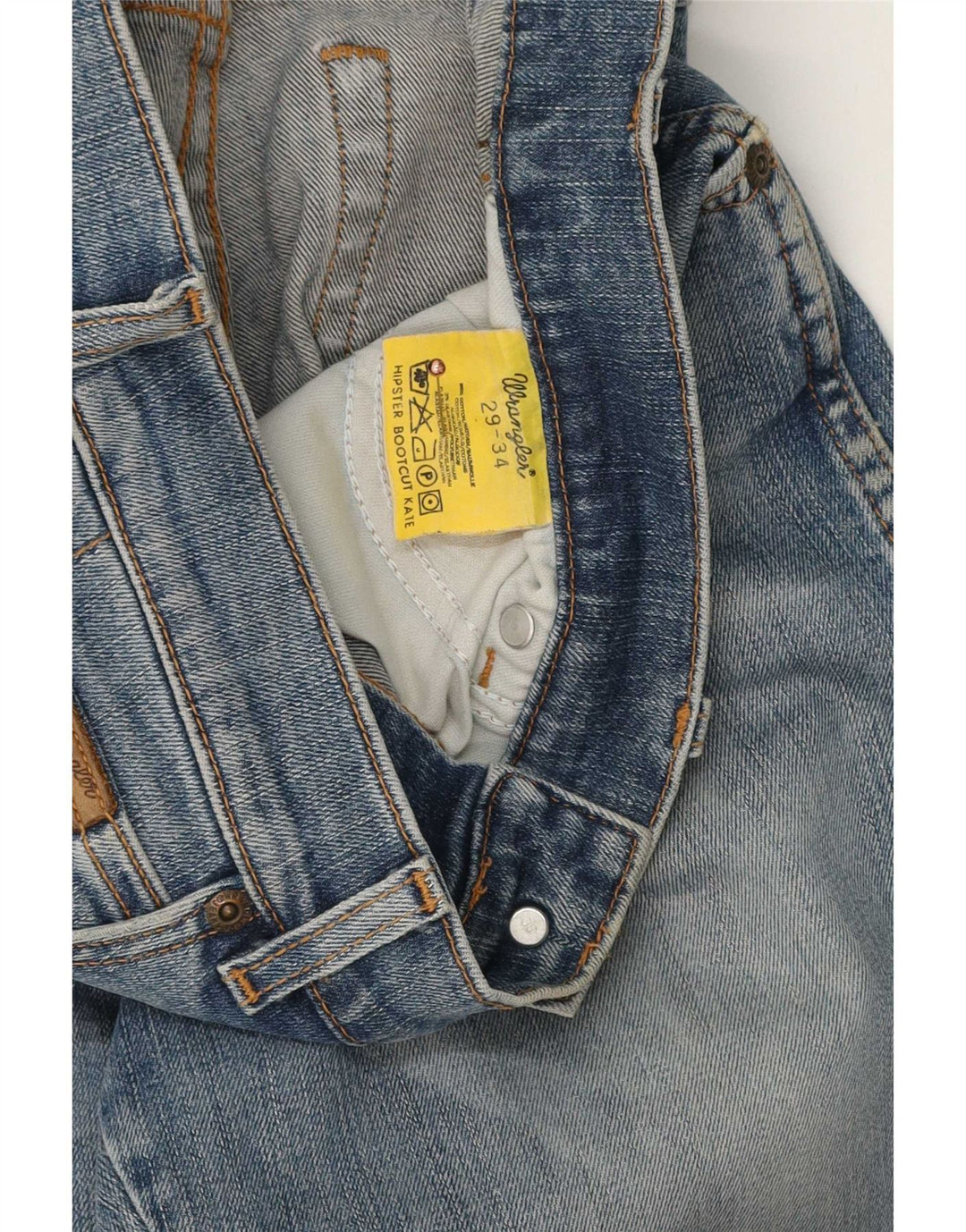Wrangler Mens Kate Bootcut Jeans W29 L29 Blue Cotton