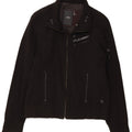 G-STAR Womens Bomber Jacket UK 14 Medium Black Cotton