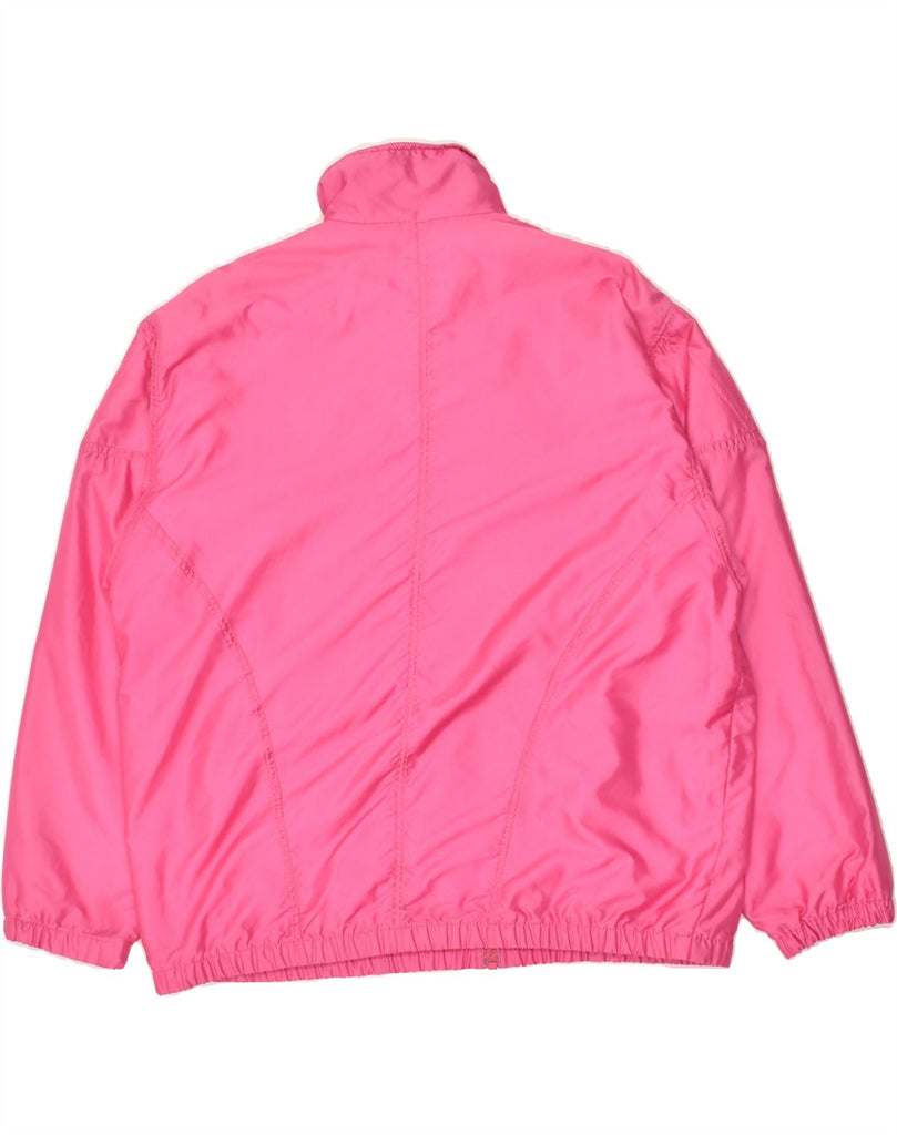 VINTAGE Womens Windbreaker Jacket EU 40 Medium Pink Polyester Vintage Vintage and Second-Hand Vintage from Messina Hembry 