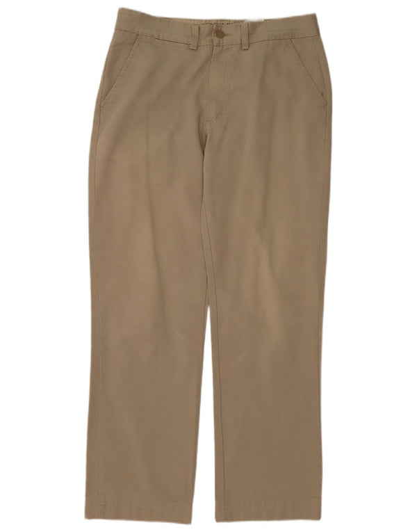 CLASSIC Mens Chino Trousers IT 48 Medium W32 L31 Khaki Cotton