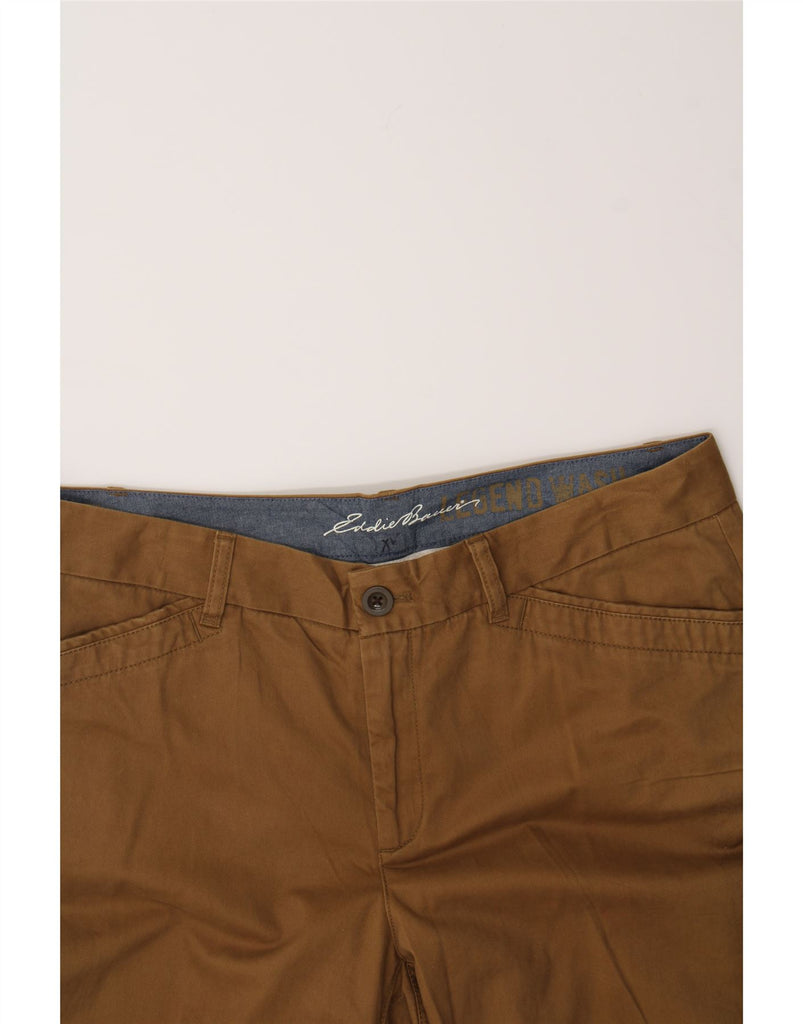 EDDIE BAUER Womens Straight Casual Trousers US 16 2XL W38 L31 Brown Cotton Vintage Eddie Bauer and Second-Hand Eddie Bauer from Messina Hembry 