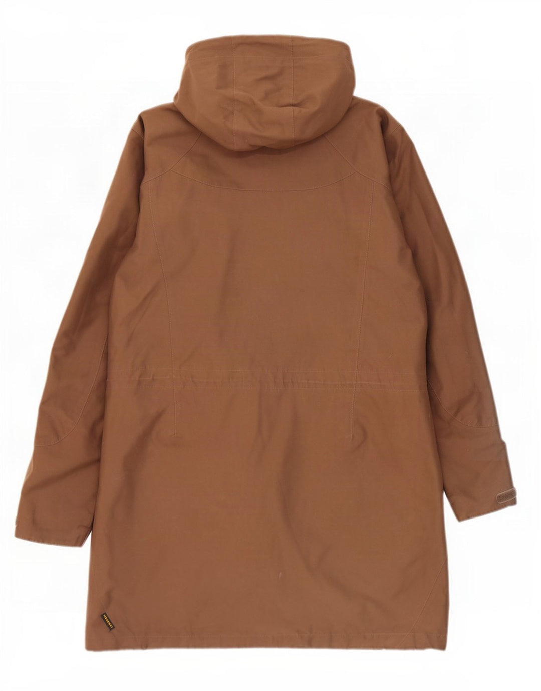 Jack Wolfskin Womens Hooded Parka Jacket UK 16 Large Brown Polyester