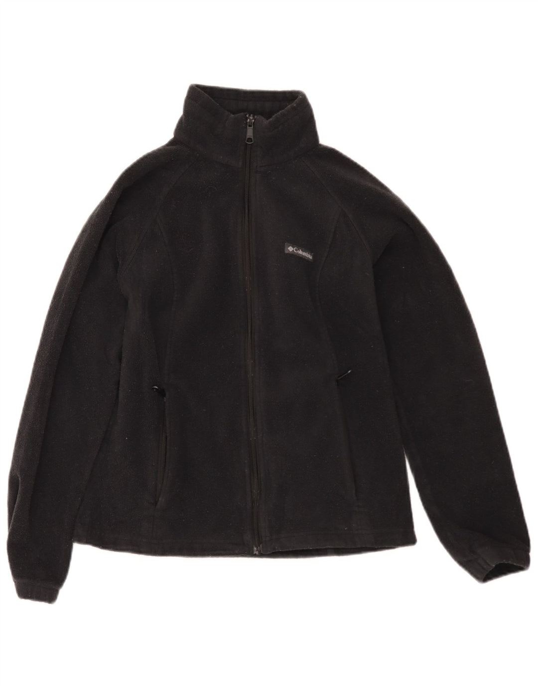 Columbia Womens Fleece Jacket UK 12 Medium Black Polyester