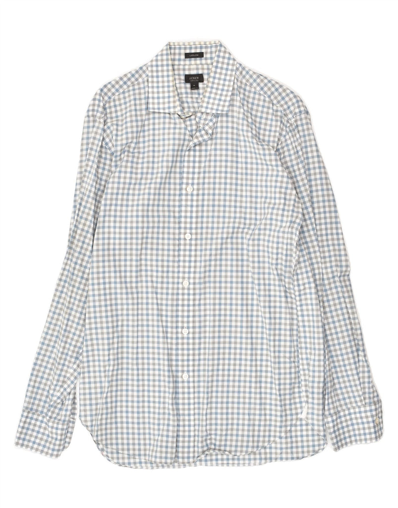 J. CREW Mens Ludlow Shirt Medium Blue Gingham Cotton | Vintage J. Crew | Thrift | Second-Hand J. Crew | Used Clothing | Messina Hembry 