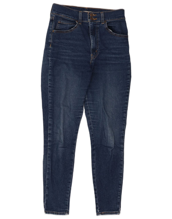 Levi's Womens Retro High Rise Skinny Jeans W27 L28 Blue Cotton
