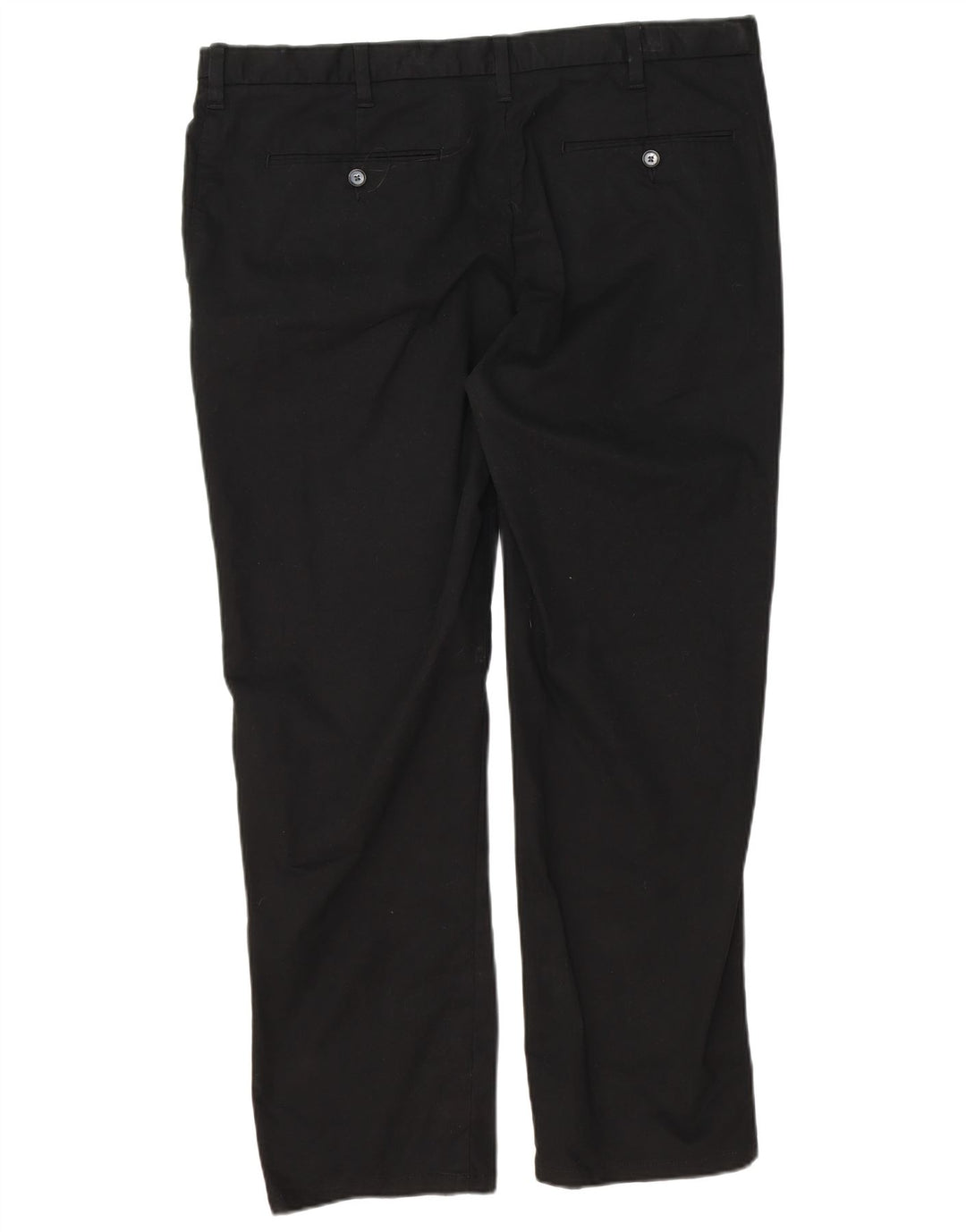 Marks & Spencer Mens Regular Fit Chino Trousers W38 L29 Black Cotton