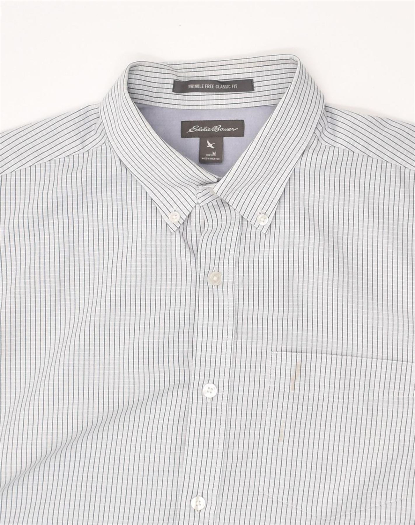 Eddie Bauer Eddie Bauer Shirt Mens Medium Blue Check Button Up