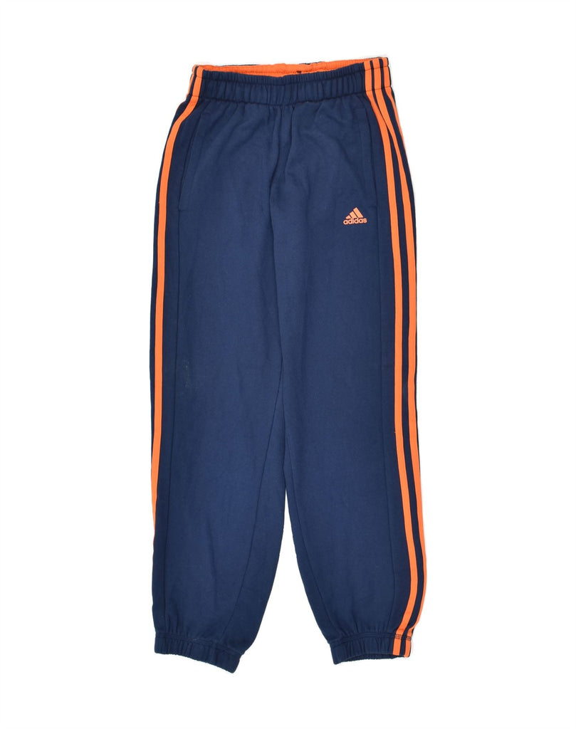 ADIDAS Boys Climalite Tracksuit Trousers Joggers 11-12 Years Navy Blue | Vintage Adidas | Thrift | Second-Hand Adidas | Used Clothing | Messina Hembry 