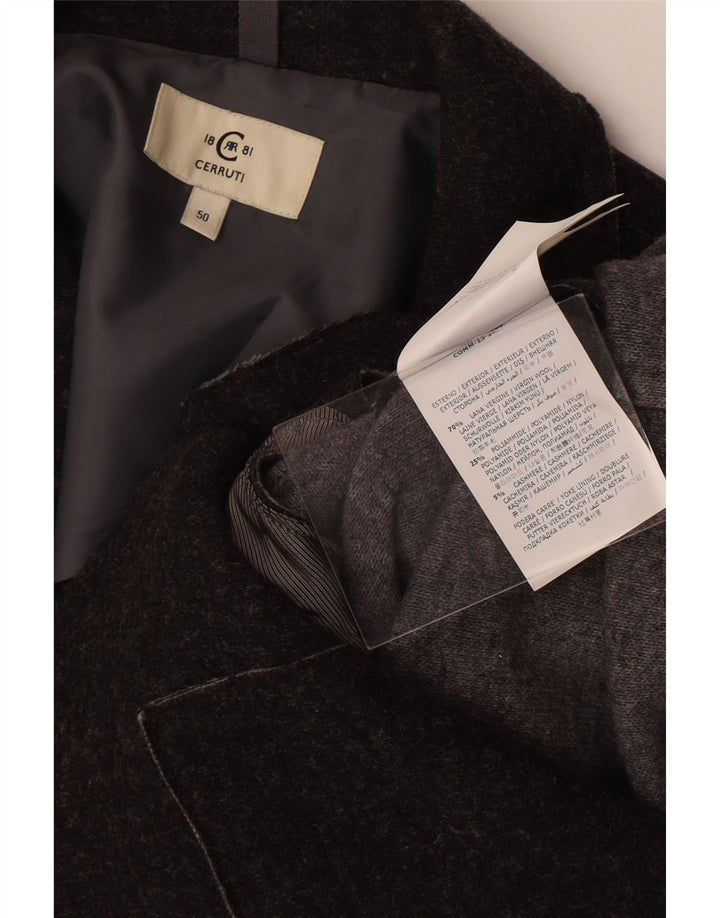Cerruti 1881 Womens 3 Button Blazer Jacket IT 50 XL Grey Wool