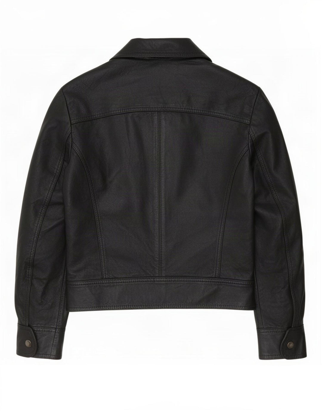 Vintage Womens Leather Jacket UK 10 Small Black