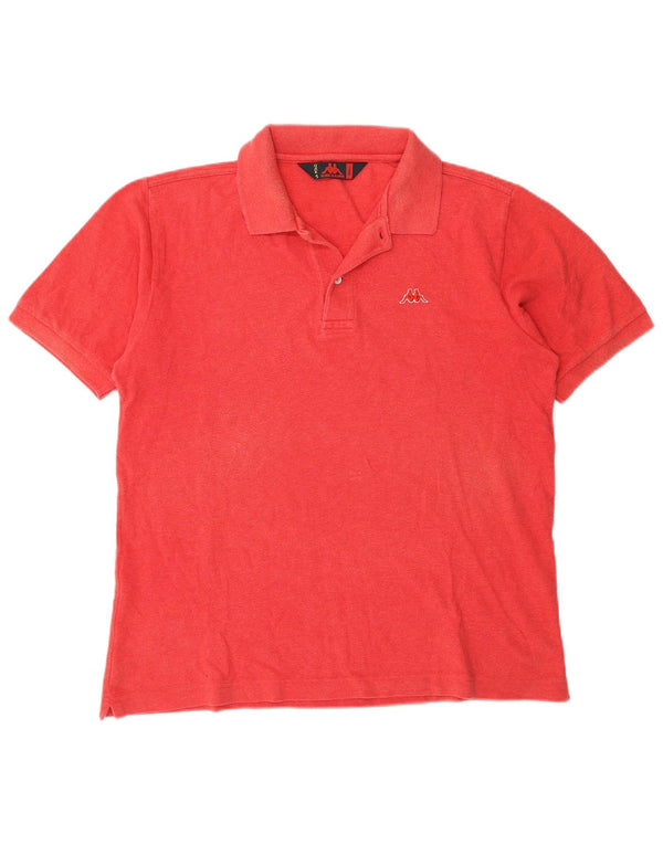 Kappa Mens Polo Shirt Small Red Cotton