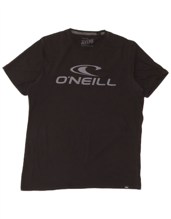 O'Neill Mens Graphic T-Shirt Top Medium Black Cotton