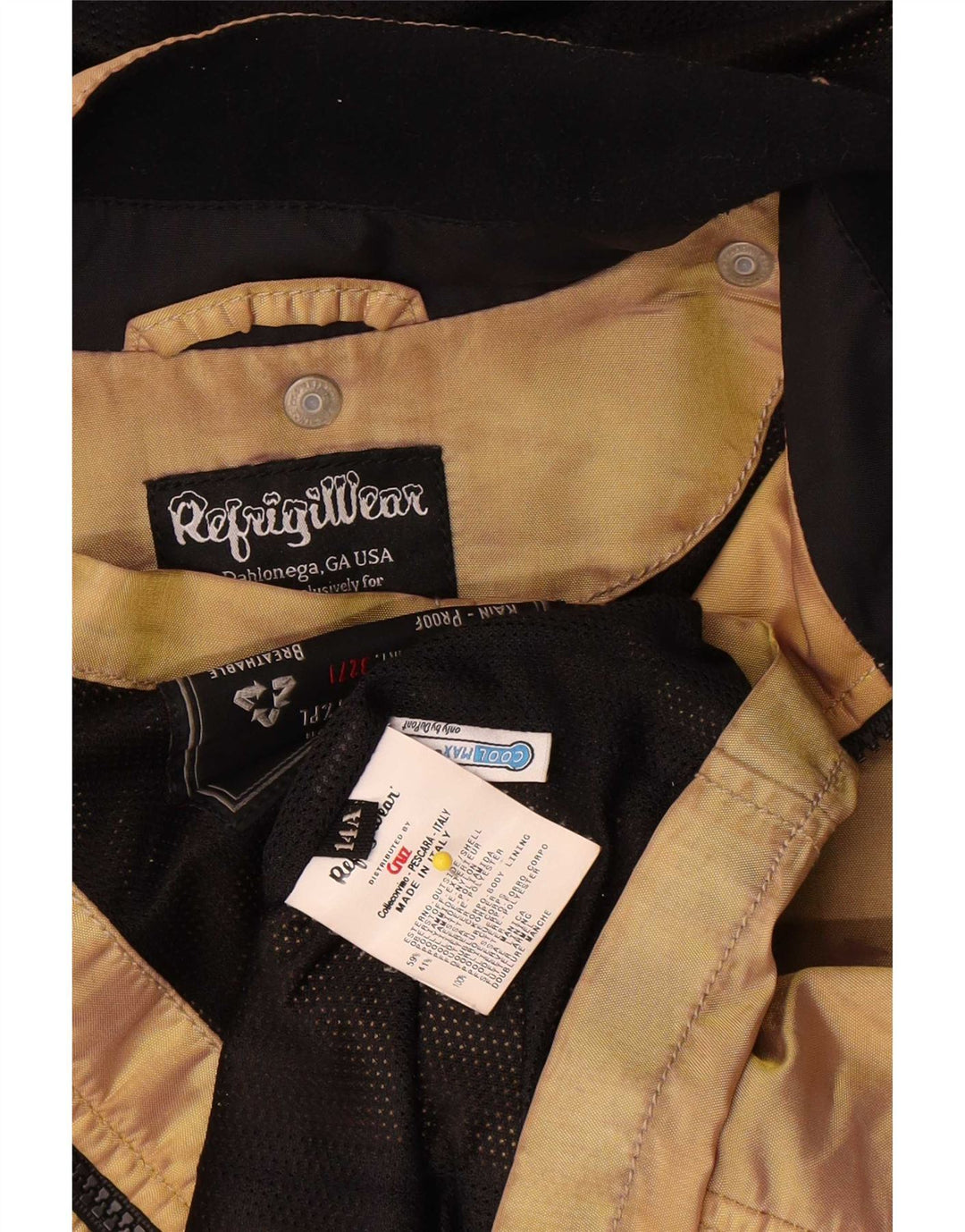 Refrigiwear Girls Hooded Rain Jacket 13-14 Years Beige Polyamide