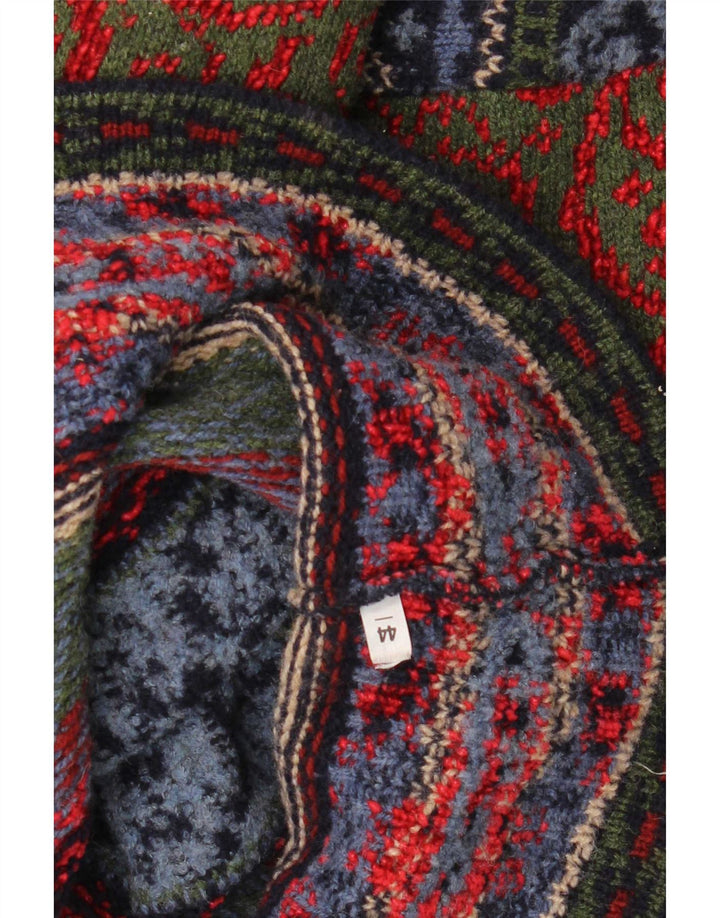 Vintage Mens Crew Neck Jumper Sweater IT 44 Medium Multicoloured Fair Isle