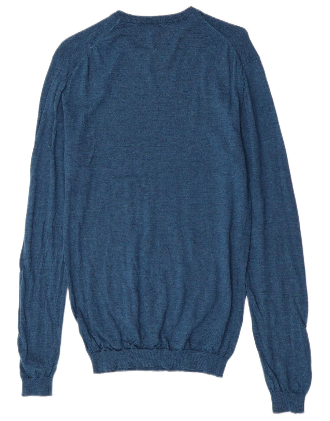 Jack Wills Mens Crew Neck Jumper Sweater Medium Blue Merino Wool