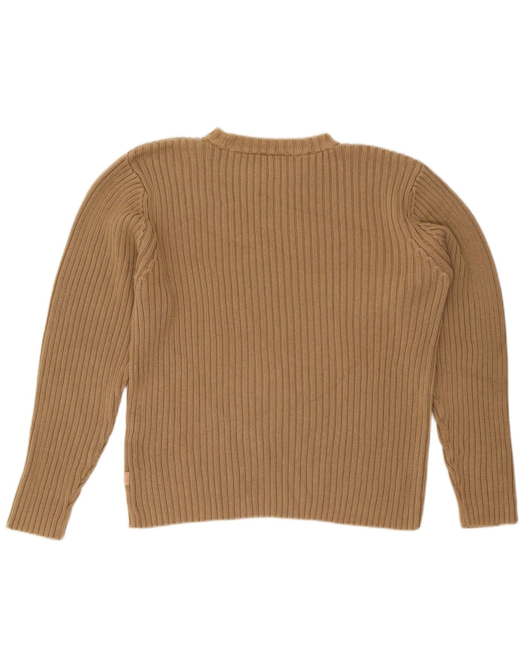 Gin Tonic Mens Crew Neck Jumper Sweater XL Beige Cotton