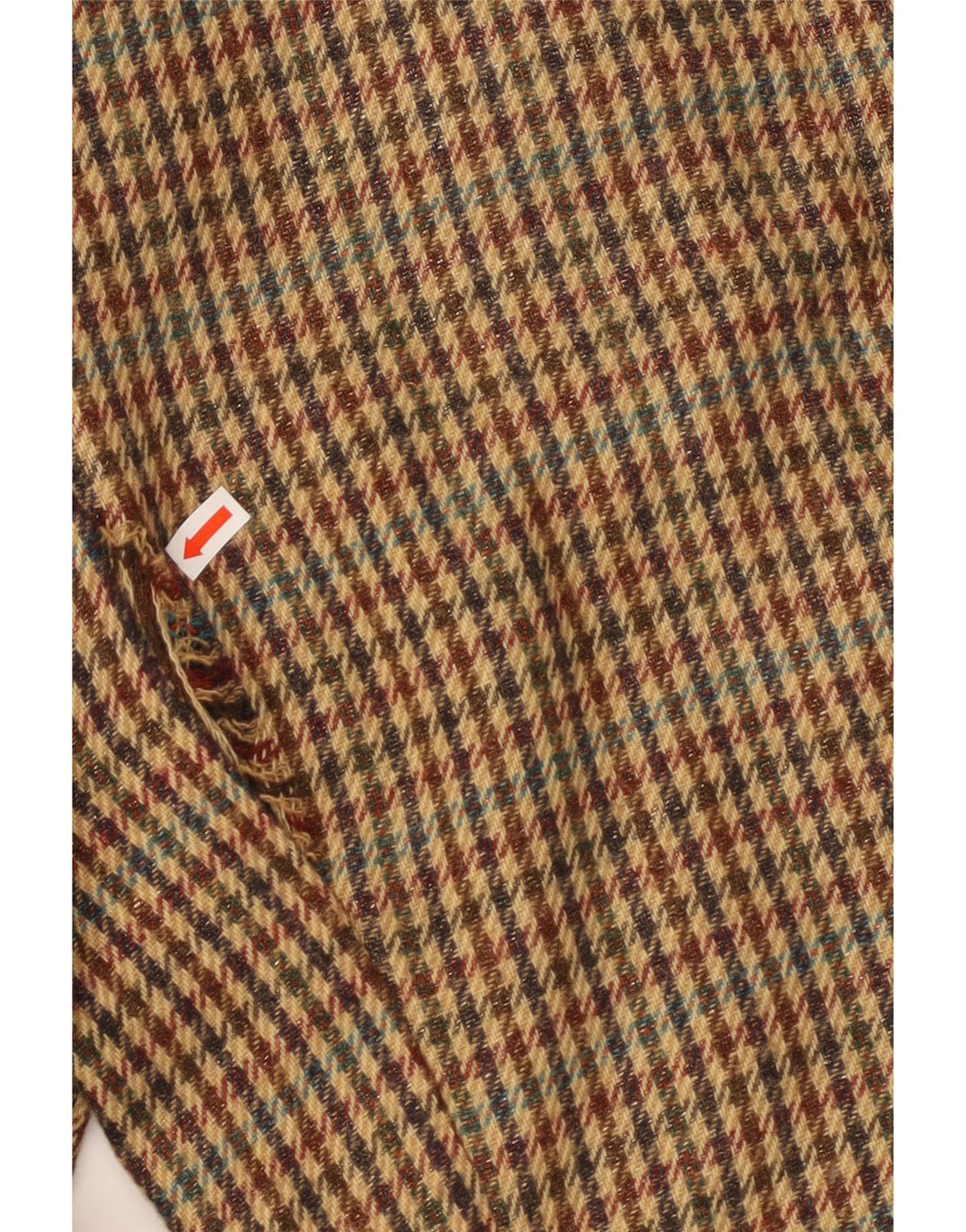 RICH & ROYAL Womens 1 Button Blazer Jacket EU 38 Medium Brown Houndstooth