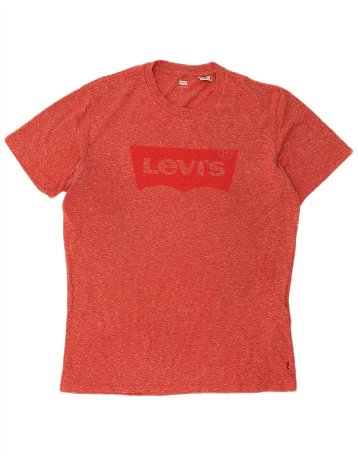Levi's Mens Graphic T-Shirt Top Medium Red Cotton