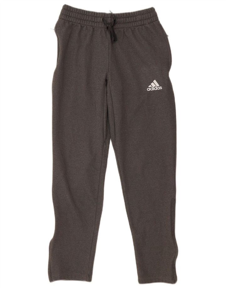 Adidas Mens Tracksuit Trousers Joggers Small Grey Polyester