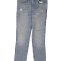 Reiss Mens Distressed Slim Jeans W32 L30 Blue Cotton