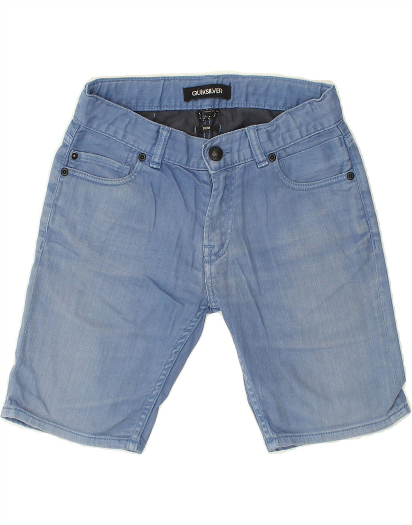 QUIKSILVER Boys Slim Denim Shorts 11-12 Years W26 Blue Cotton | Vintage Quiksilver | Thrift | Second-Hand Quiksilver | Used Clothing | Messina Hembry 