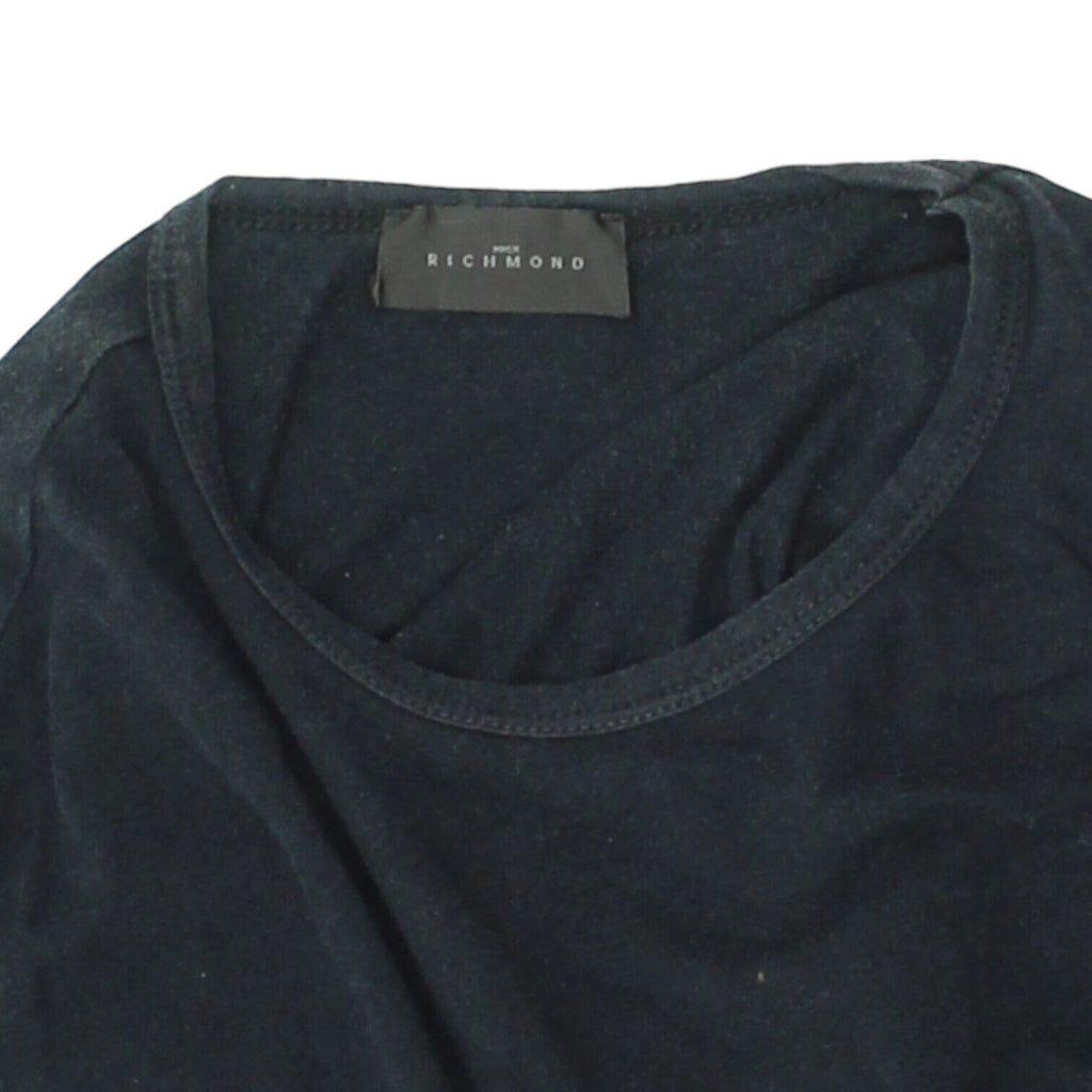 John Richmond Womens Navy Short Sleeve Tshirt | Vintage High End Designer VTG | Vintage Messina Hembry | Thrift | Second-Hand Messina Hembry | Used Clothing | Messina Hembry 
