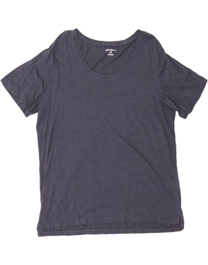 EDDIE BAUER Mens T-Shirt Top 2XL Navy Blue Cotton Vintage Eddie Bauer and Second-Hand Eddie Bauer from Messina Hembry 