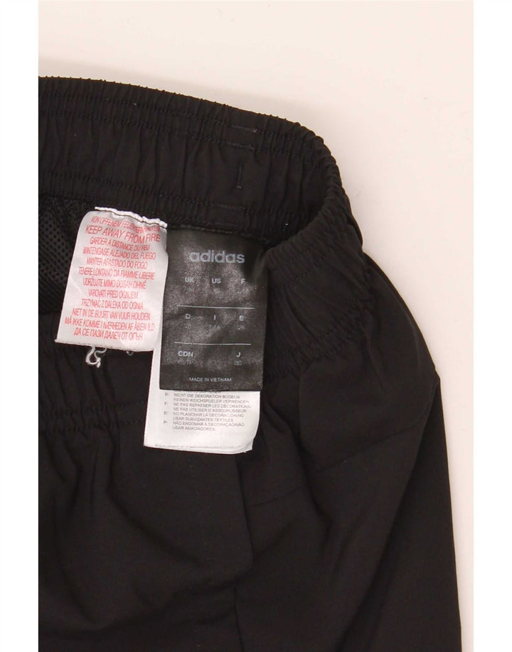 Adidas Boys Tracksuit Trousers Joggers 7-8 Years Black Polyester