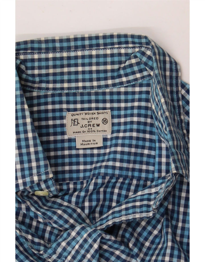 J. Crew Mens Shirt XS Blue Gingham Cotton